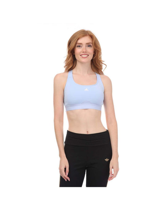 Reggiseno da allenamento adidas Powerreact Medium Support Donna in blu