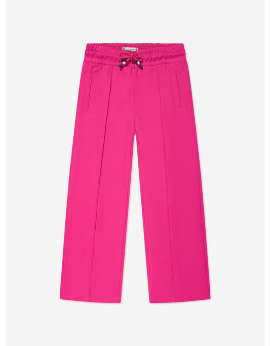 Pantaloni da bagno rosa a gamba larga per bambine