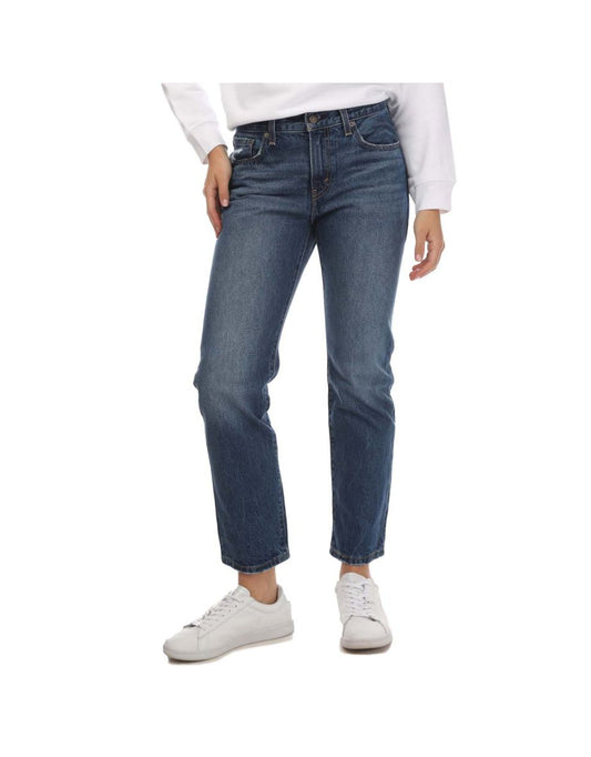 Jeans Levi's Middy Straight da donna in blu