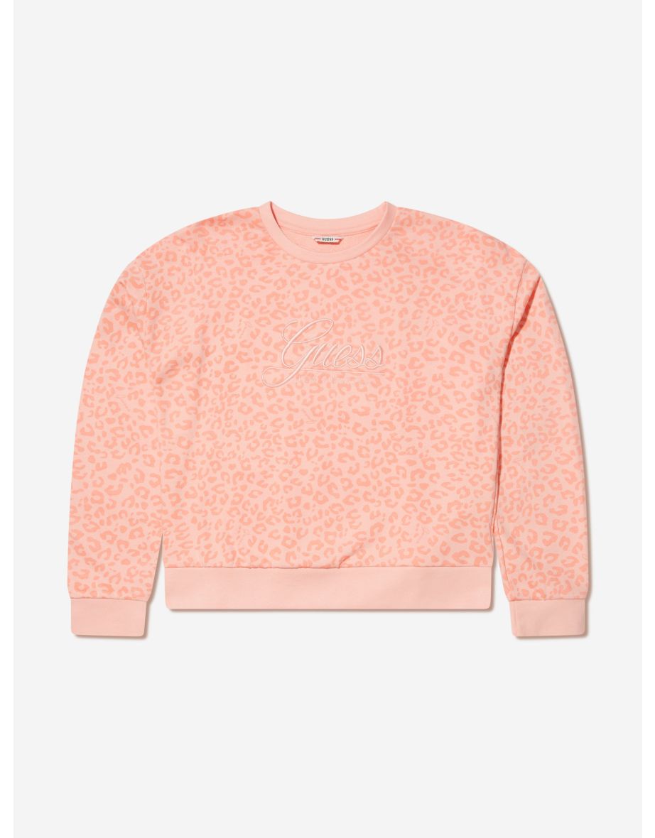 Sudadera con estampado de leopardo para niña
