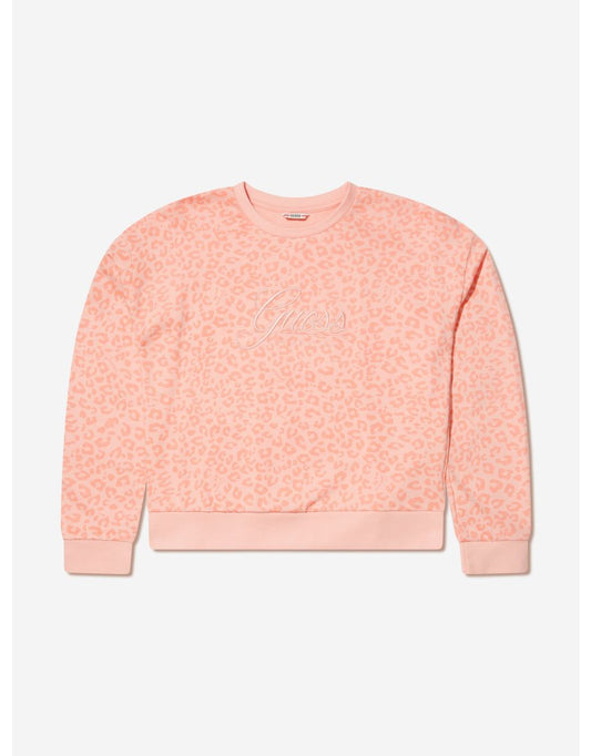 Sudadera con estampado de leopardo para niña