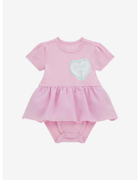 Vestito body rosa per bambina