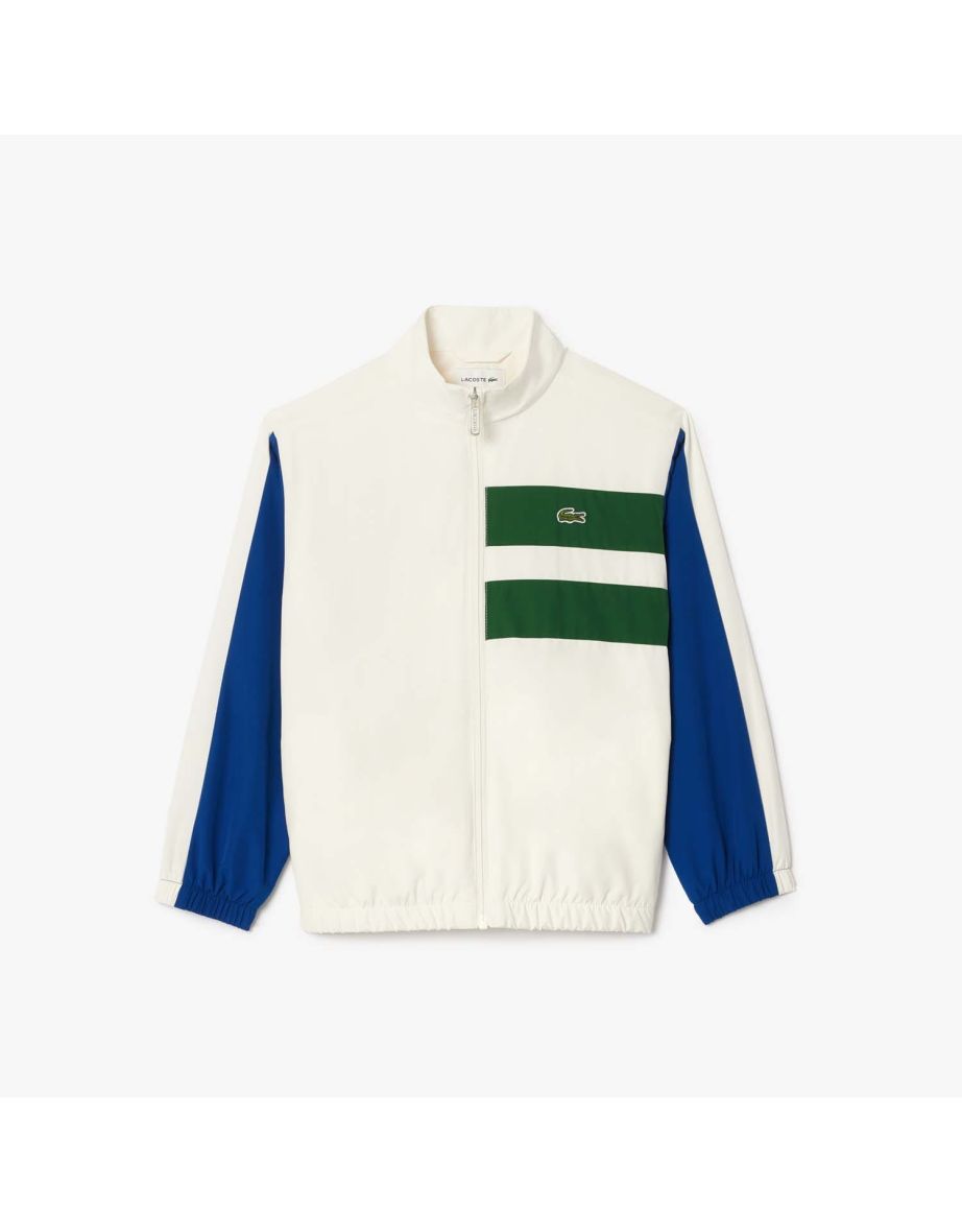 Boy's Lacoste Juniors Cream Zip-Up Track Jacket