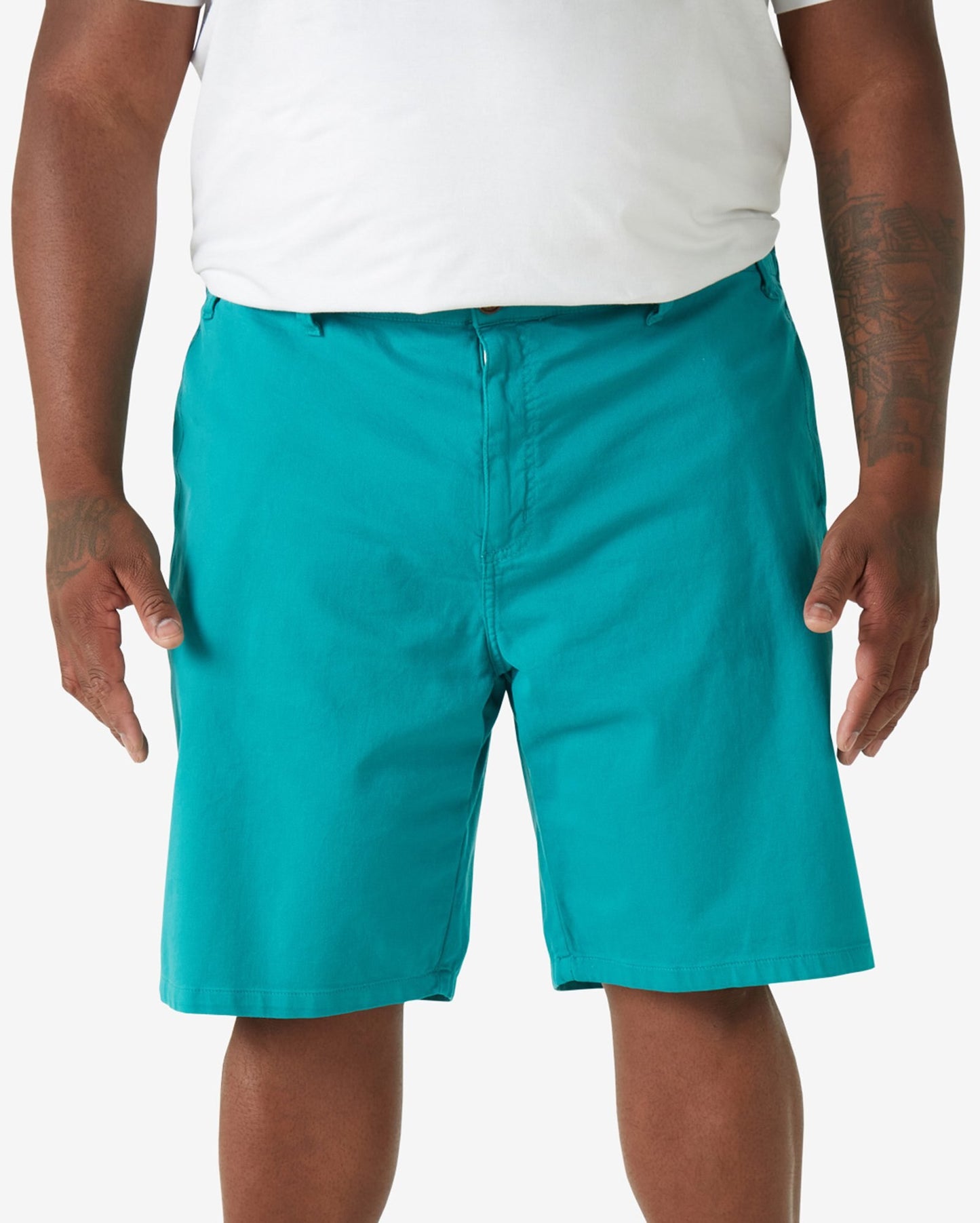 Shorts jeans masculinos de pernas retas plus size da Allman for Riachuelo