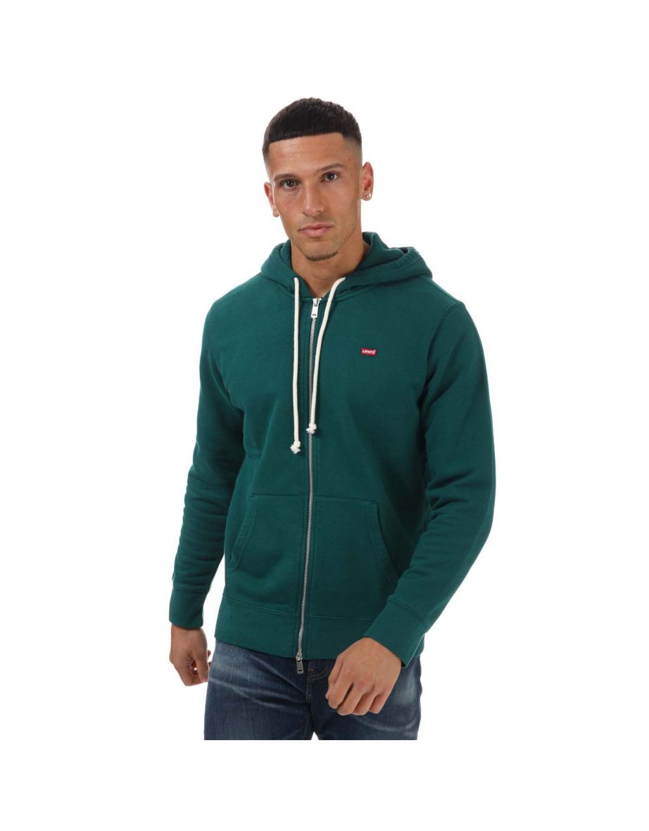 Sudadera con capucha Levi's New Original Zip Verde para hombre
