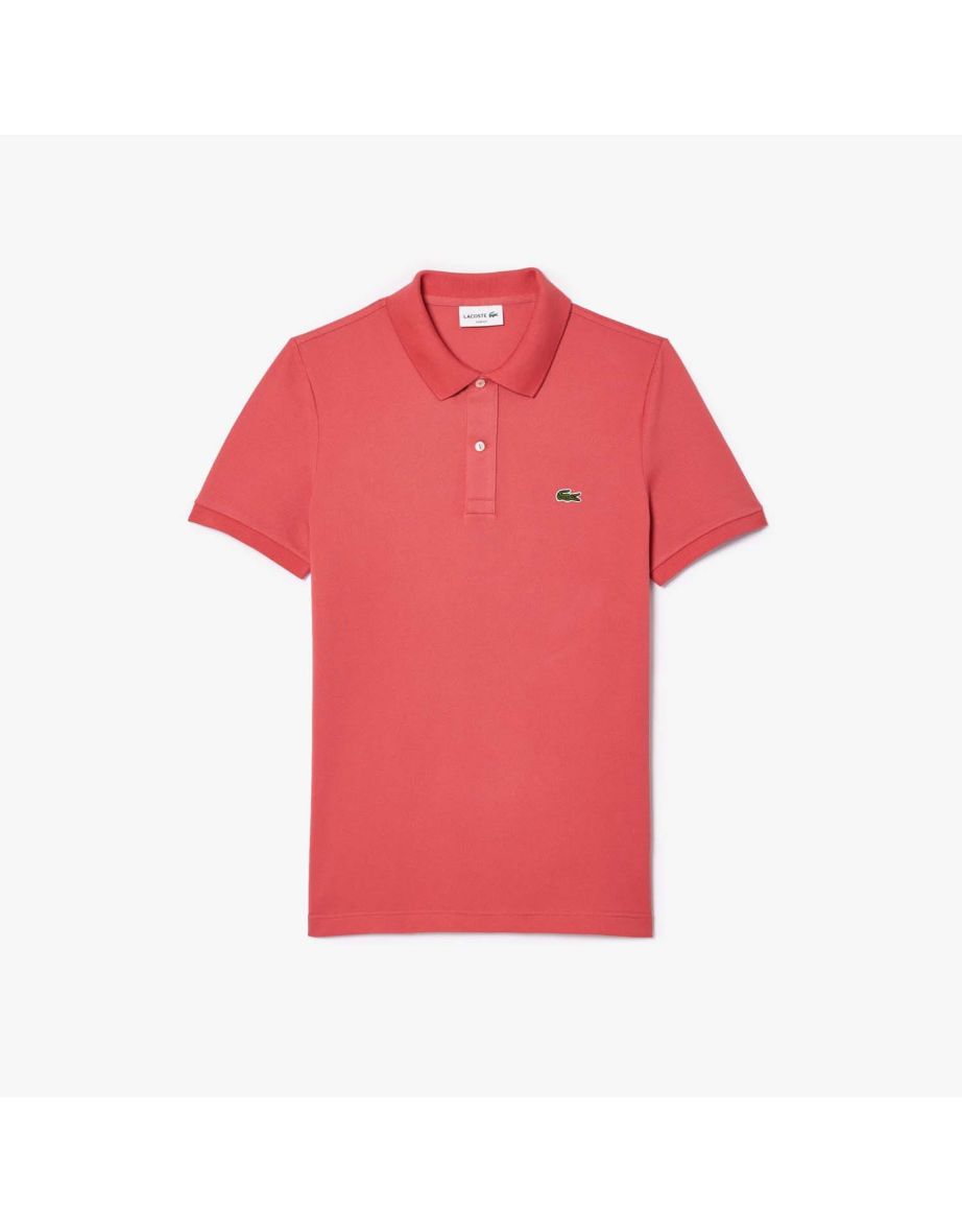 Camisa polo masculina Lacoste Slim-Fit Piqué - Vermelha