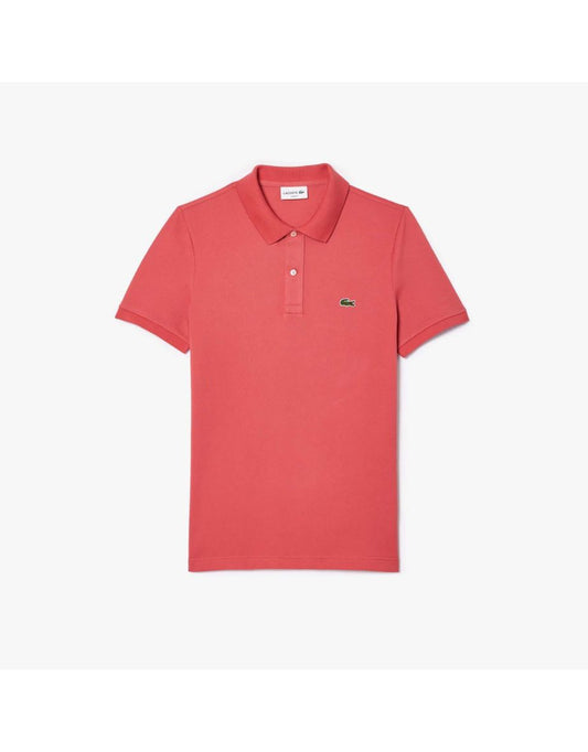 Camisa polo masculina Lacoste Slim-Fit Piqué - Vermelha