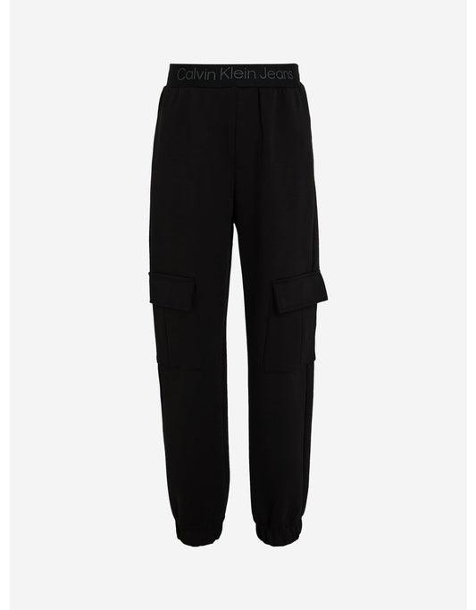 Pantalón cargo negro relaxed fit para niño