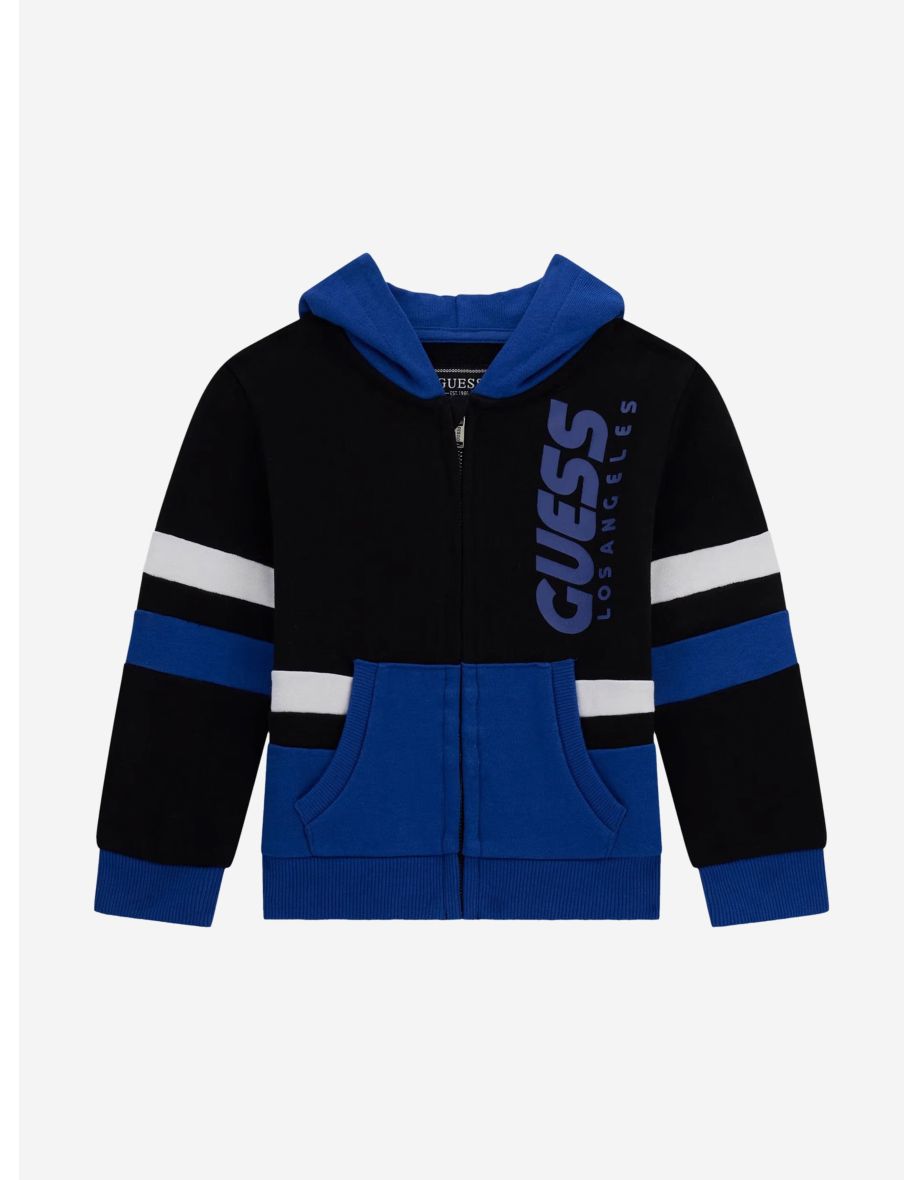 Top Active Zip-Up blu da bambino