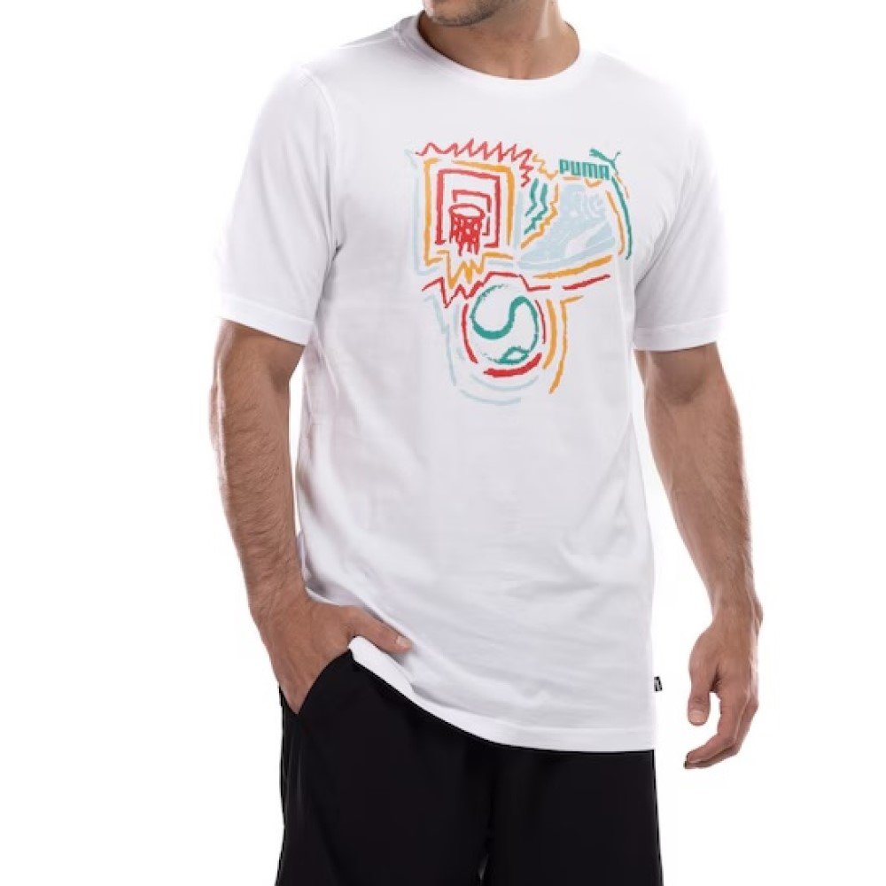Camiseta Puma Graphic Year of Sport Blanco, Hombre