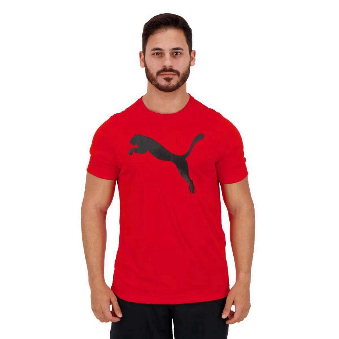 Camiseta Puma Active Big Logo para hombre 671738-03 Roja