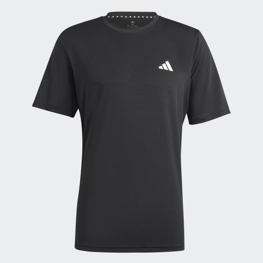 Maglietta Adidas Essentials Stretch - Uomo - Nero/Bianco