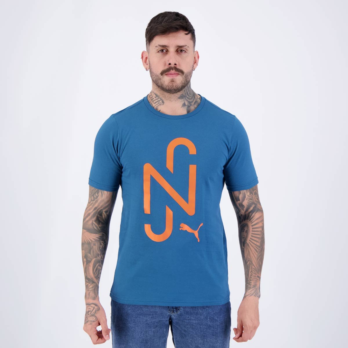 Camiseta Casual Azul Puma Neymar Jr. NJR