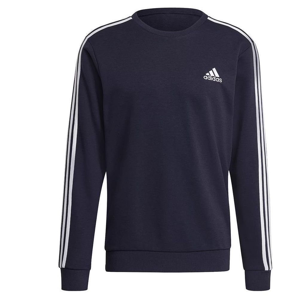 Felpa con cappuccio Adidas Essentials 3-Stripes Uomo GK9079 Blu
