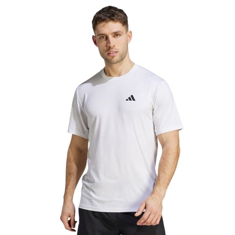 Camiseta elástica Adidas Train Essentials para hombre - Blanca