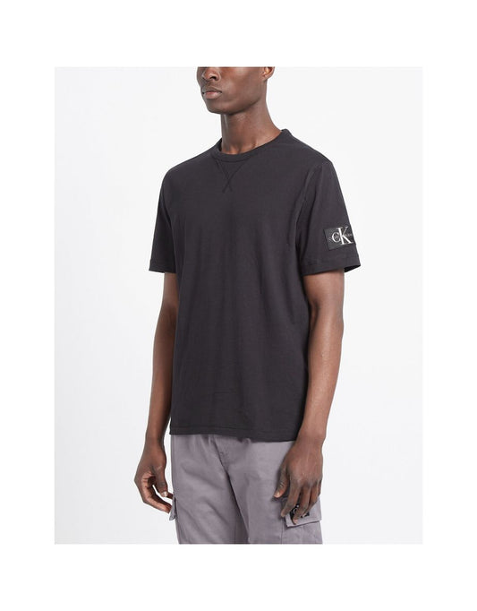 Camiseta masculina com emblema de monograma da Calvin Klein