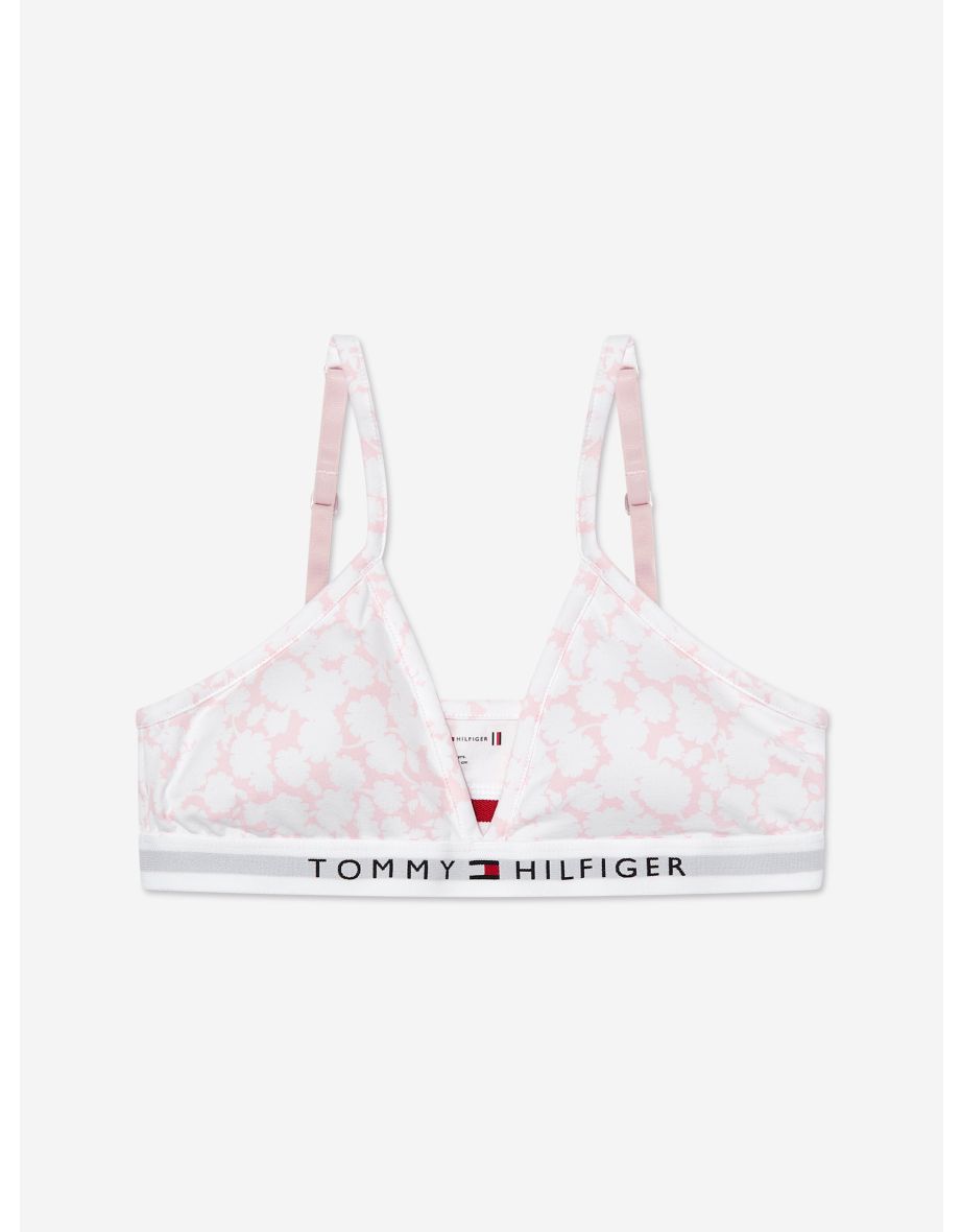 Reggiseno a triangolo imbottito da bambina in rosa