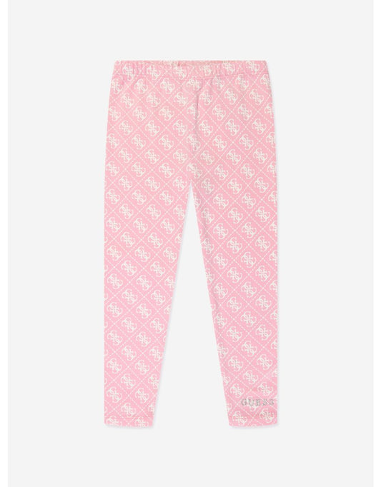 Leggings da bambina con logo 4G rosa
