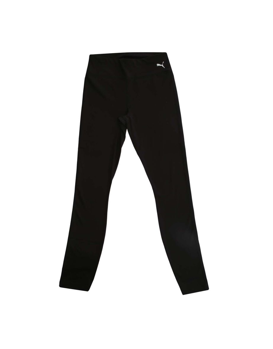 Meias-calças femininas pretas de desempenho de comprimento total da Puma