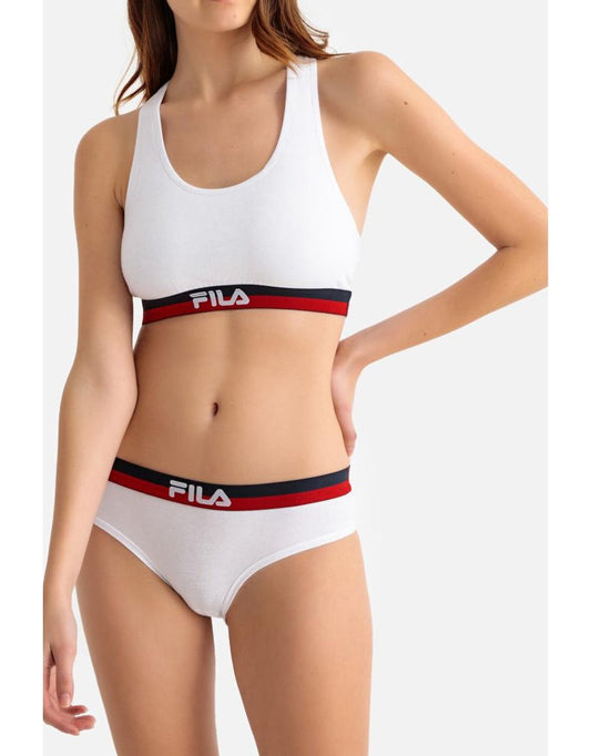 Slip sportivi in cotone con cintura con logo