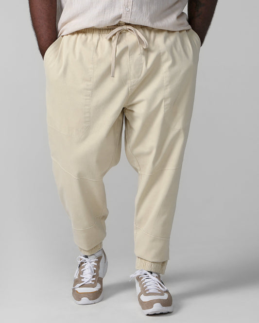 Jeans Jogger Uomo Plus Size Beige di Allman - Riachuelo