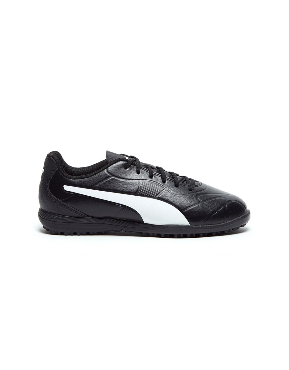Botas de fútbol Puma Monarch Astro Turf, Júnior - Negro/Blanco