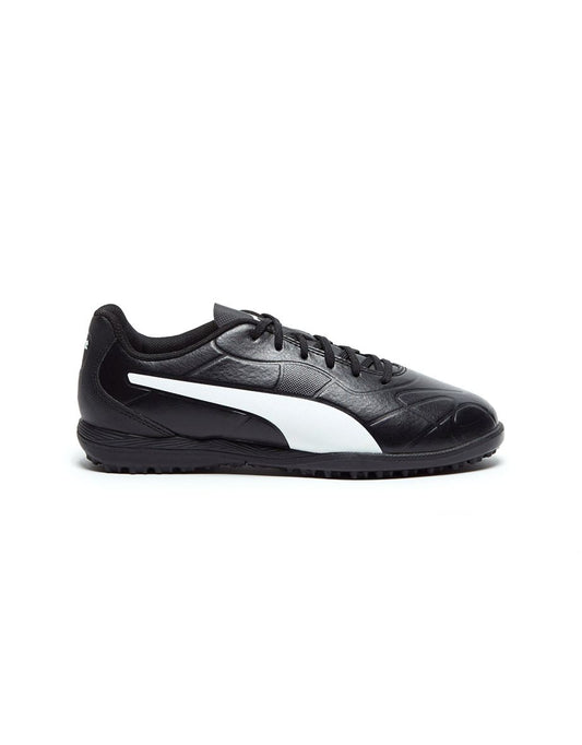Botas de fútbol Puma Monarch Astro Turf, Júnior - Negro/Blanco