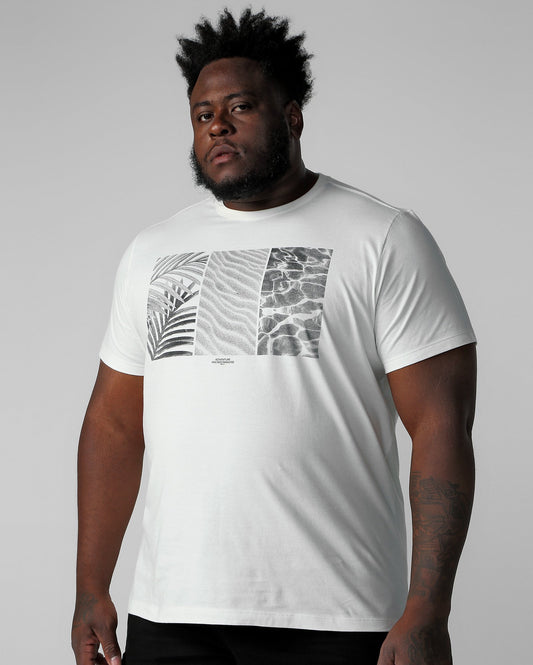 Maglietta Adventure a manica corta Plus Size da uomo in bianco di Allman per Riachuelo