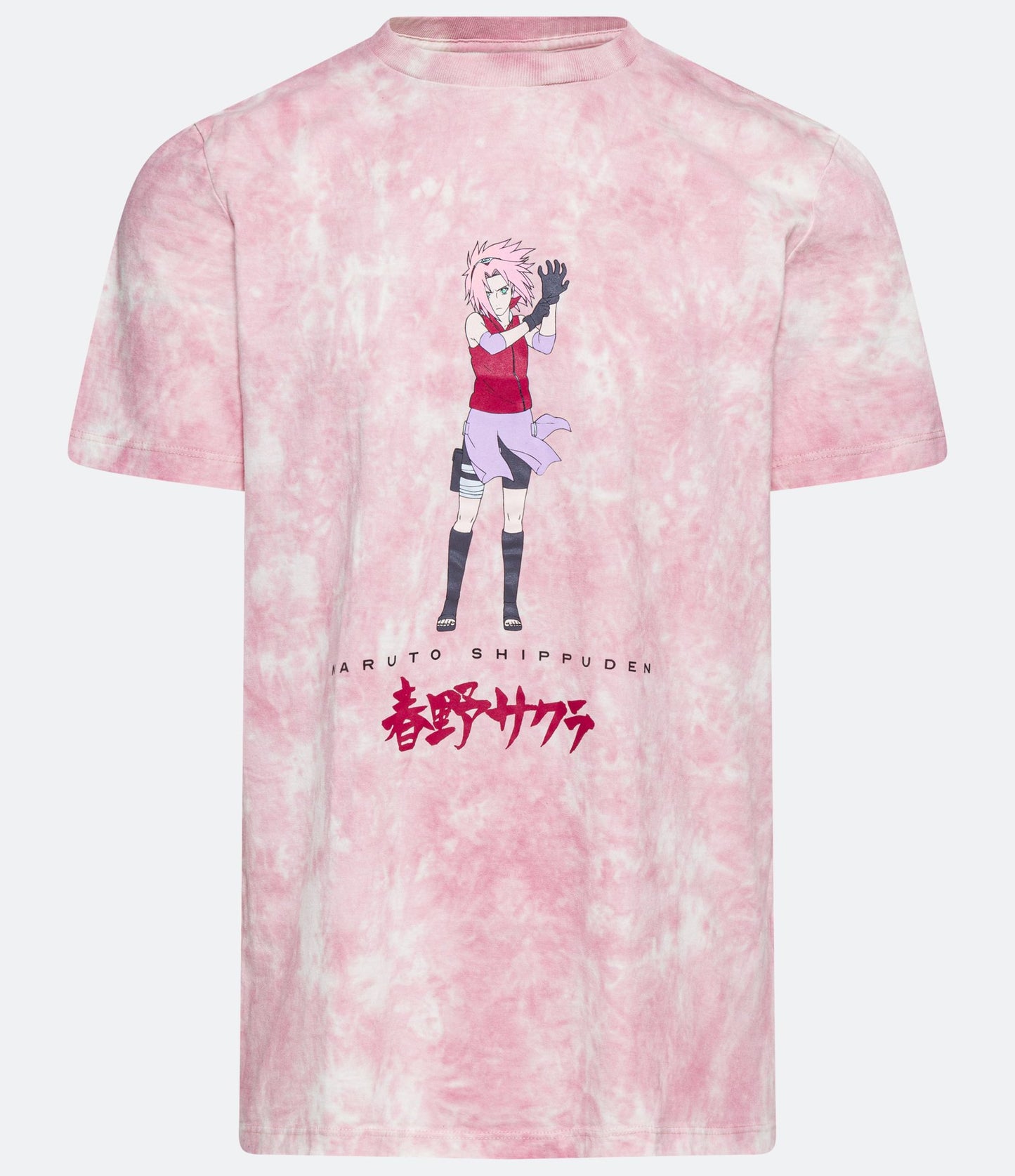Camiseta de manga curta com estampa de Sakura rosa