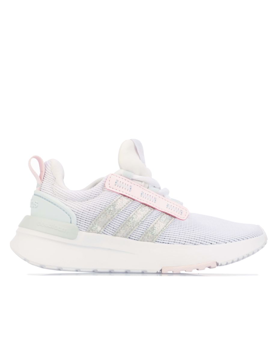 Tênis adidas Racer TR21 infantil para meninas, em branco