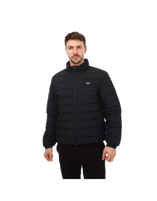 Jaqueta Lacoste azul com capuz para homens