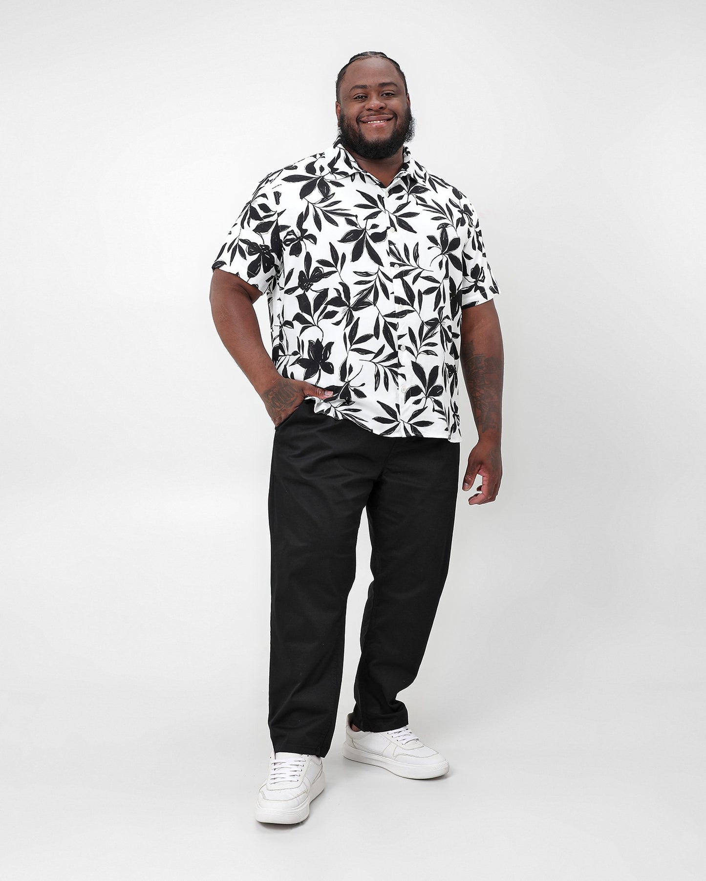 Jeans preto de perna reta plus size para homens - Original Plus by Riachuelo