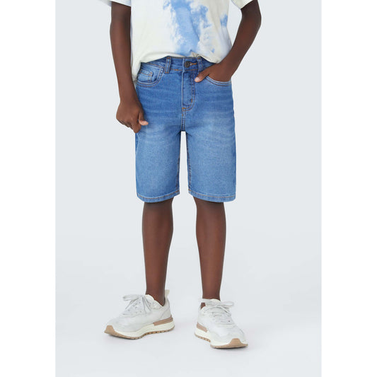 Pantaloncini di jeans elasticizzati da ragazzo