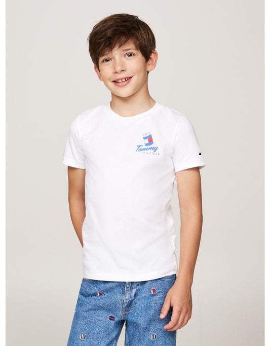 Tommy Hilfiger Camiseta estampada Fun para niño - Blanca
