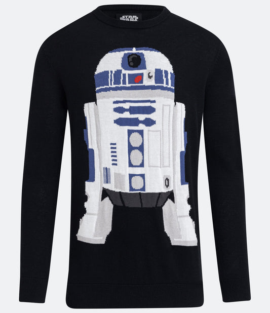 Jersey negro de algodón estampado R2-D2
