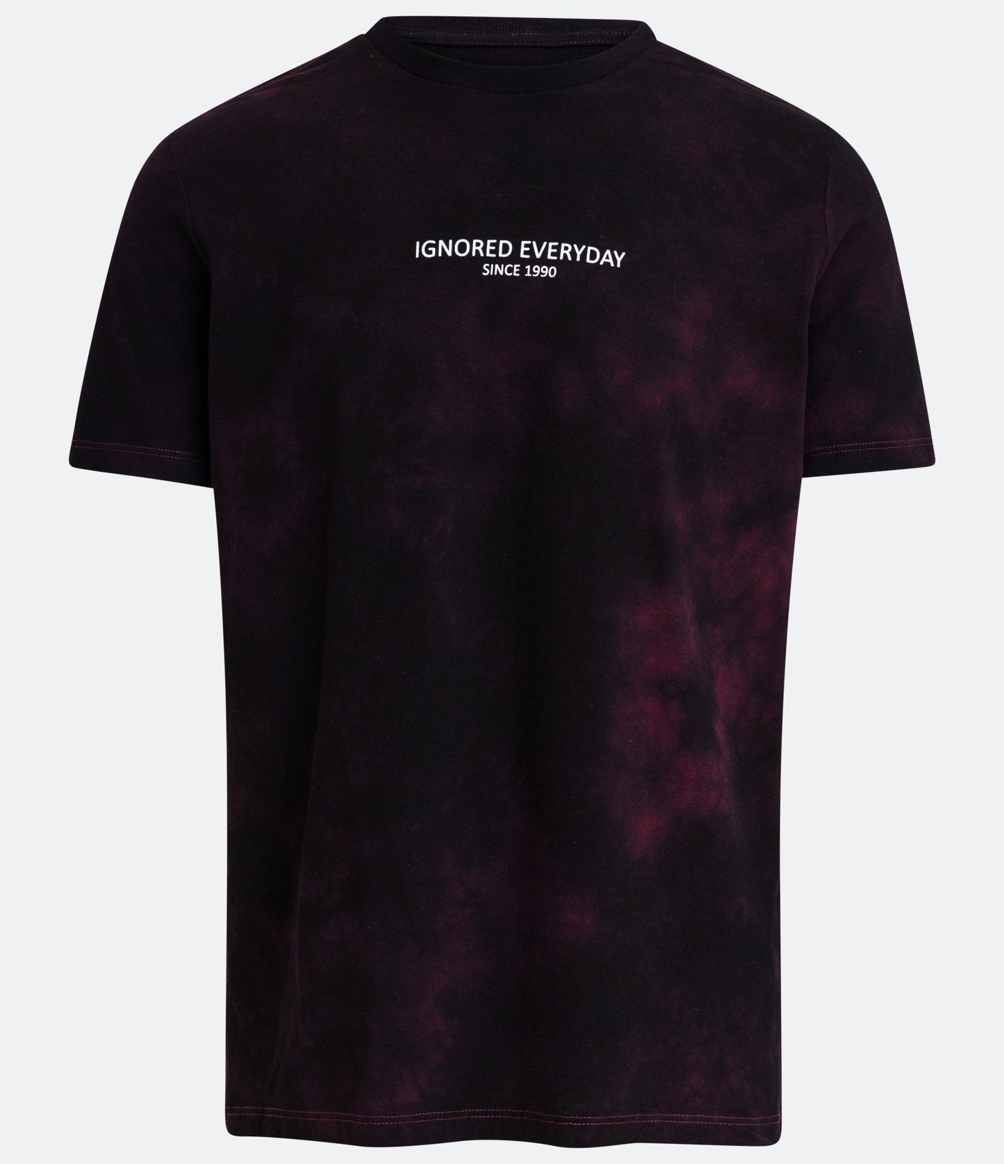 Camiseta preta Tie-Dye "Ignored Everyday