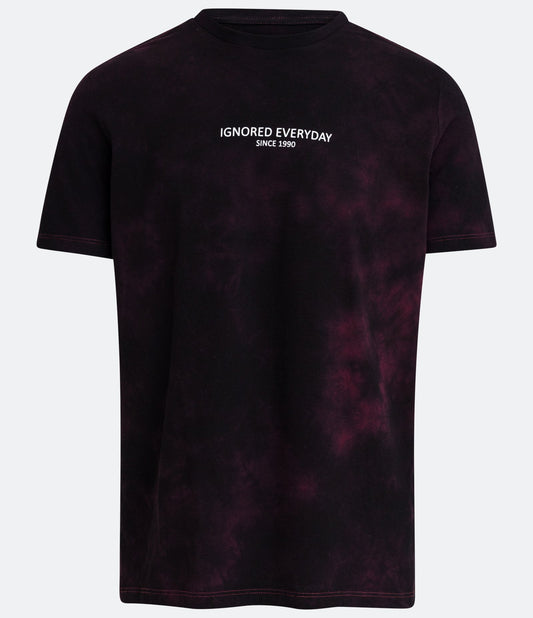 Camiseta negra Tie-Dye "Ignored Everyday