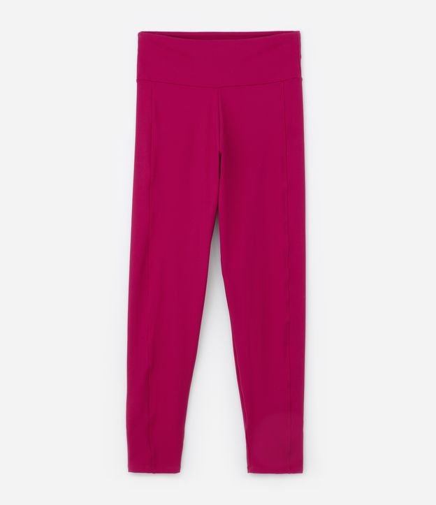 Mallas deportivas de cintura alta Interlock rojas - Tallas grandes y curvas