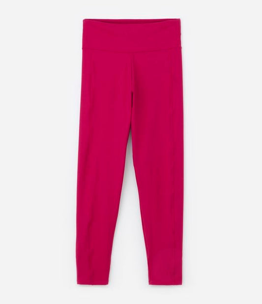 Mallas deportivas de cintura alta Interlock rojas - Tallas grandes y curvas