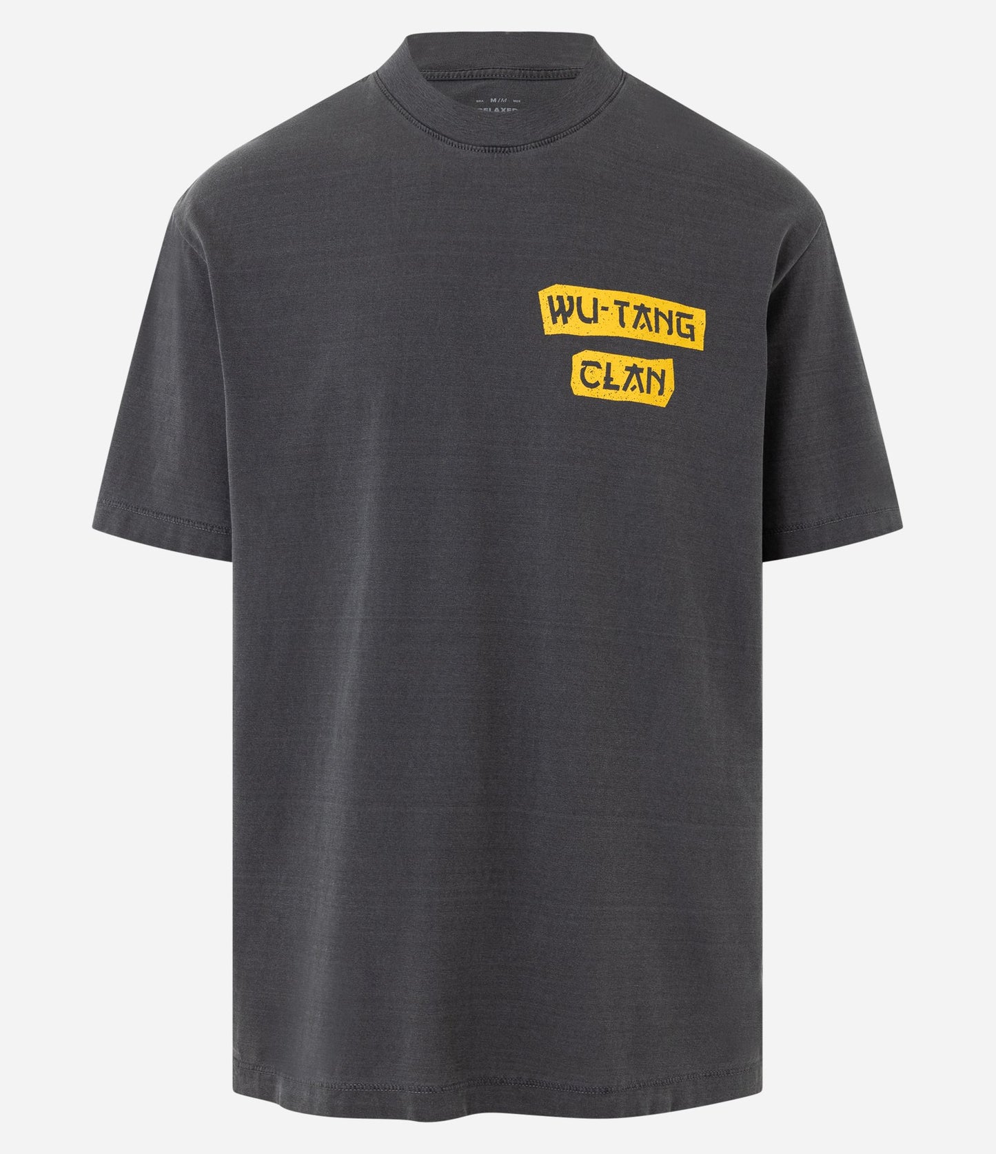 Camiseta relaxed fit de algodón lavado con estampado de Wu-Tang Clan en gris