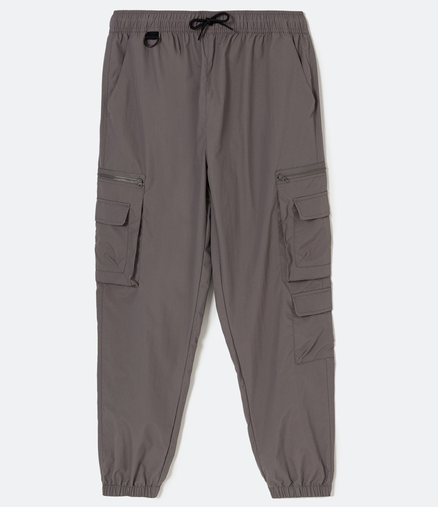 Pantaloni Jogger con tasca Cargo in poliammide grigio