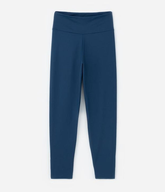 Leggings sportivi a vita alta Curve e taglie forti blu con tecnologia Dry