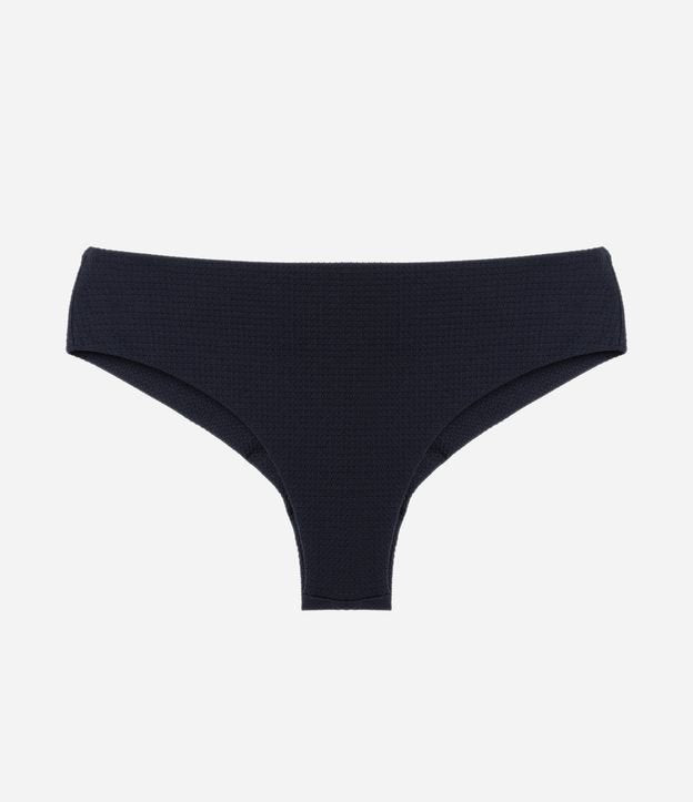 Fondo bikini a doppia stringa in microfibra nera - Curve e taglie forti