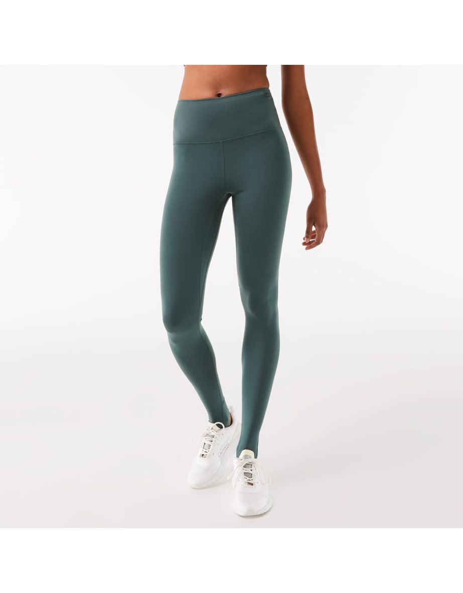 Leggings Lacoste Foldable Stirrup Leggings em verde para mulheres