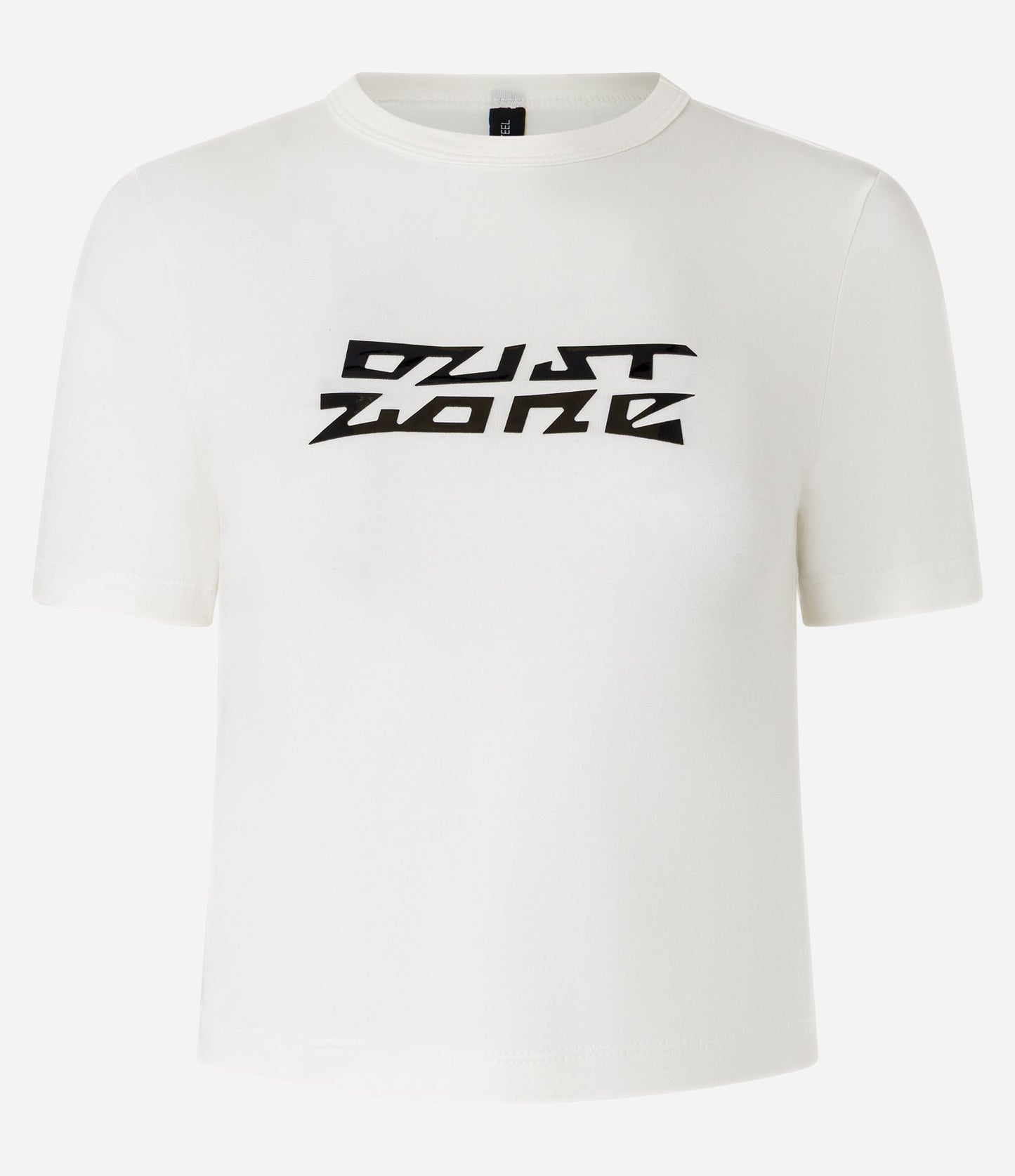 Nuova maglietta in cotone con stampa a lettere bianche