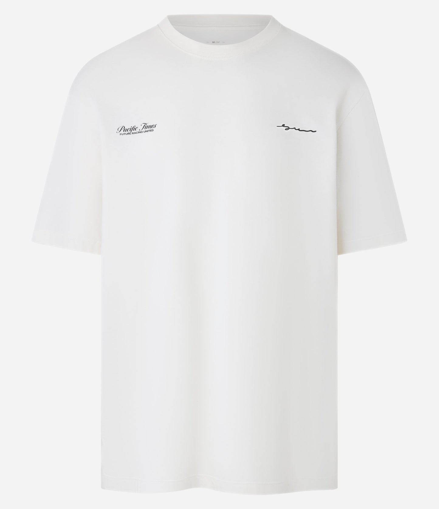 Camiseta relaxed fit de algodón con diseño fotográfico de coche blanco