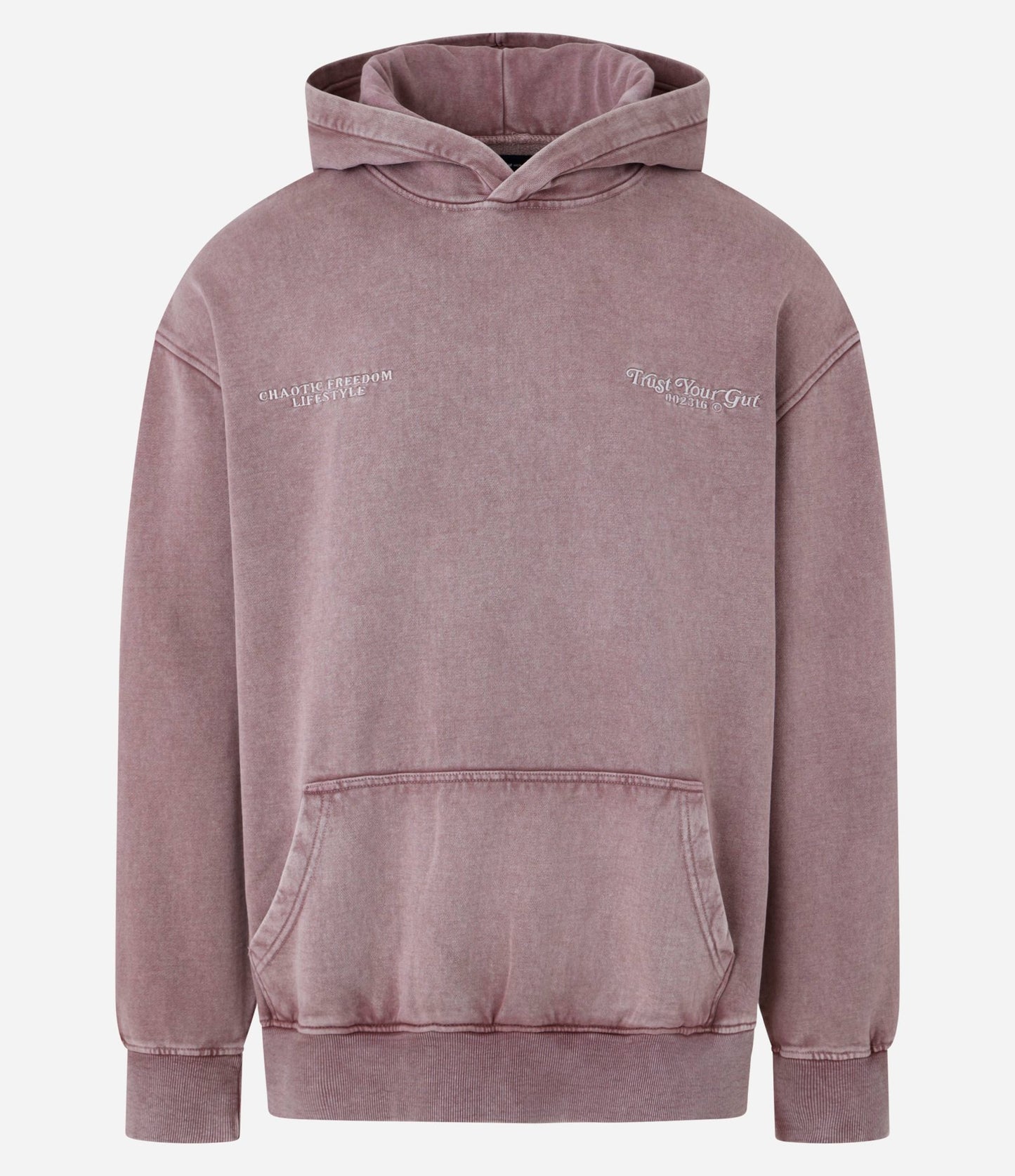 Sudadera relajada marrón con estampado de letras