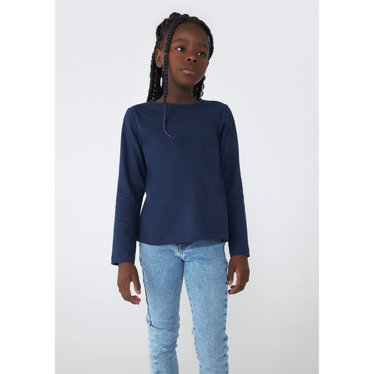Top Basic a maniche lunghe da bambina