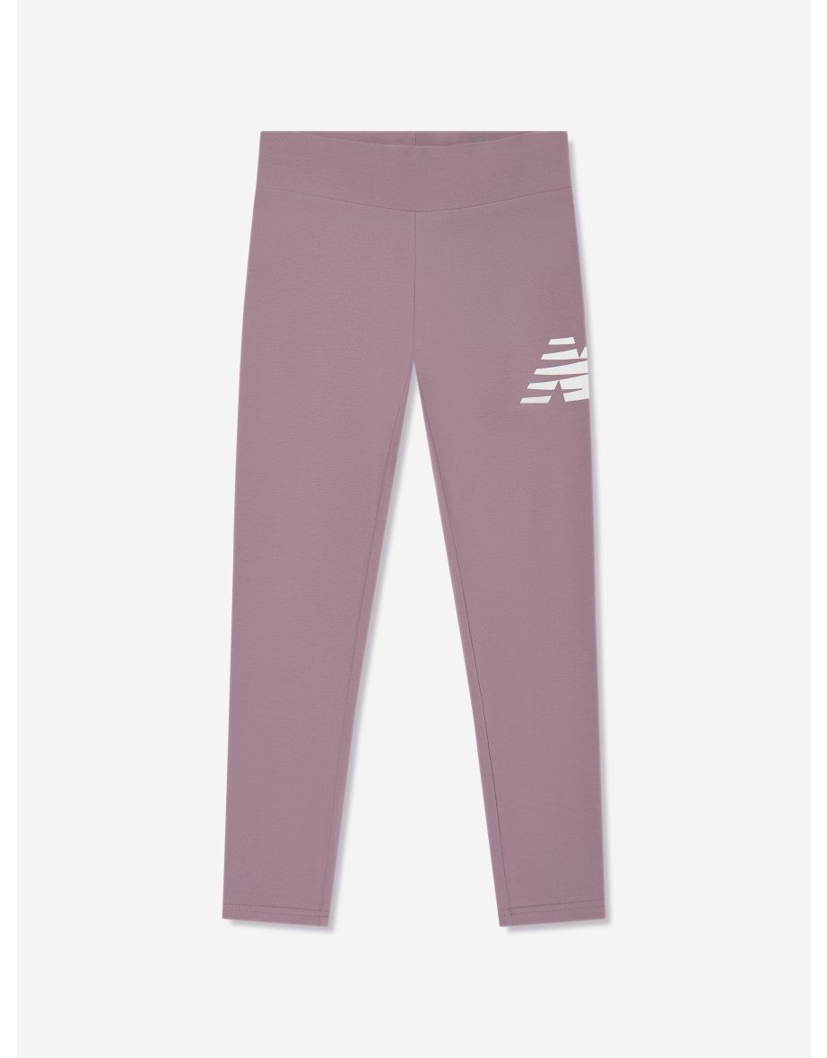 Leggings New Balance Girls' Stacked Logo - Viola