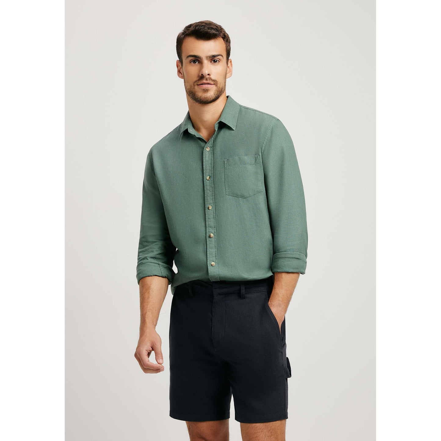 Pantaloncini da carpentiere da uomo dal taglio dritto
